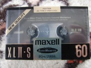 KASETA MAGNETOFONOWA MAXELL XL II.S HIGH OUTPUT BLACK MAGNETITE C-60 (CrO2)
