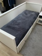 Łóżko białe Ikea Hemnes 