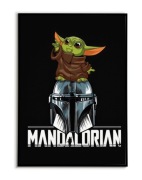 Mandalorian Baby Yoda Plakat A3 - Star Wars - trzecia sztuka GRATIS