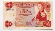 Mauritius 10 rupii 1967 P.31