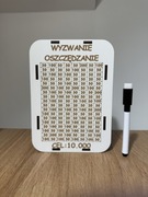 SKARBONKA WYKREŚLANA - Drewniana wykreślanka cel 10 000 zł