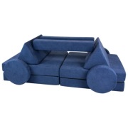 Wielofunkcyjna sofa modułowa dla dziecka i klocki piankowe 