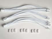FormulaMod Białe przedłużki do kabli zasilacza