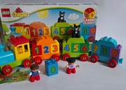 LEGO Duplo 10847 Pociag z cyferkami kompletny, pudełko, instrukcja