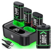 HEYLICOOL 4 akumulatory do kontrolera Xbox One o pojemności 3600 mWh