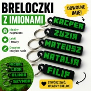 Breloczek Minecraft z imieniem personalizowany dowolny nick