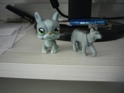 Figurki kot i wilk (2szt=6 zł)