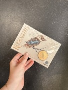 Kookaburra gold-plated pozłacana 2025 złocona w karcie coincard 2025 1 oz