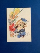 JANUSZ GRABIAŃSKI - POCZTÓWKA - „Z ŁĄKI DO DOMU” - 1963 rok