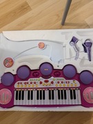 Pianinko Dla Dzieci Mikrofon Głośnik Krzeselko Zabawa Jak Nowe