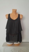 Czarny elegancki top bluzka Collection r. M