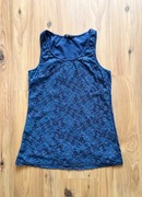 Bluzka bez rękawów L 40 Reserved Niebieska granatowa 