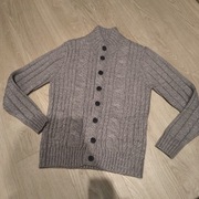 Sweter rozpinany kieszenie  wełna BURTON XL
