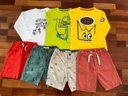 Zestaw ubrań dla chłopca spodenki bluzy 5-10-15 H&M 7 szt. rozm.116