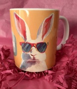 Kubek z napisem na Wielkanoc na Zajączka na wiosnę na prezent 