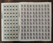 !! POLSKA - ARKUSZ FI 3084-3085 150 lat fotografii - stemplowane z klejem !