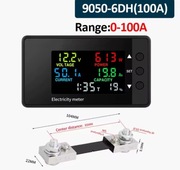 6w1 woltomierz amperomierz DC 7.5-100V 100A watomierz LED cyfrowy miernik