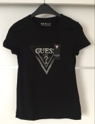 Nowa z metką koszulki t-shirt Guess rozm. XS czarna cyrkonie