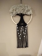 Drzewo zycia z chrobotkiem, makrama