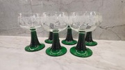 Komplet kieliszki Francja - zielone szkło