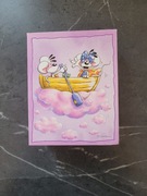 Ozdobne pudełko na biżuterię z motywami z niemieckiego komiksu Diddl