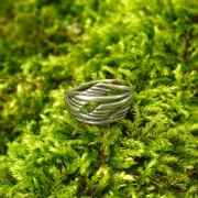 Pierścionek srebro w stylu New Look lata 70 PRL Warmet? Imago?