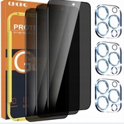 Szkło hartowane prywatyzujące iPhone 15 Pro 3 pak+ osłona obiektywu