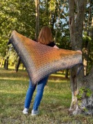 Chusta szydełkowa handmade ombre