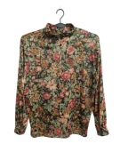 Bluzka koszula damska w róże retro vintage DressBarn L XL