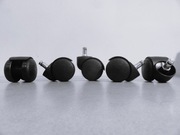 Kółka do foteli /krzeseł obrotowych do podłóg dywanowych 5 sztuk