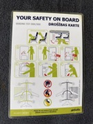 Safety Card / Karty Instrukcja Bezpieczeństwa airBaltic Boeing 737-300/500