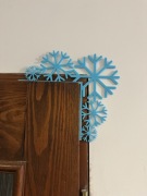 Ozdoba świąteczna śnieżynki na drzwi