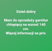 Garnitur chłopięcy 140 cm
