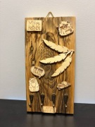 Drewniany wieszak na klucze handmade | koty | dekoracja