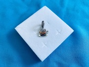 nowa stylizowana na retro zawieszka charms beads filiżanka kawy srebro 925