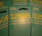 Aktywna karta SIM UK starter EE +roaming UE PL Szwajcaria 50GB