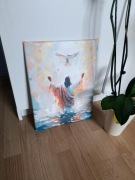 Obraz na ścianę Jezus 30x40 farby akrylowe 