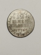 Niemcy Brunszwik-Wolfenbüttel 1/12 talara 1776r. - Srebro - Rzadka