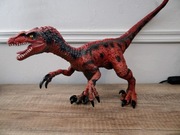 Dinozaur raptor utahraptor figurka zabawka rzeźba dekoracja DUŻA 26cm