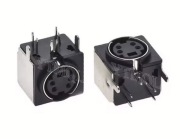 Gniazdo mini DIN 4p, do druku, ekranowane