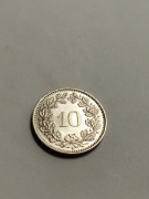 Szwajcaria 10 rappenów r. stan bdb