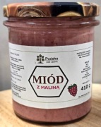 Naturalny Miód z maliną liofilizowanom 410g