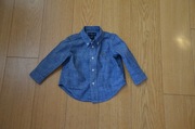 koszula Ralph Lauren niebieska 12 mcy 74-80 cm