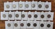 Zestaw 22szt niemieckich 10PFENNIG mennica "D" od 1891 do 1916