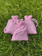 Zestaw 3 woreczki z pachnącą lawendą różowe 