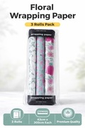 Kwiatowa rolka papieru do pakowania