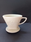 Melitta 102 dripper filtr ceramiczny ecru vintage retro 