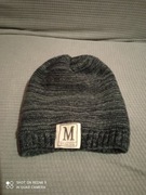 Czapka super ciepła na misiu granat melanż  NOWA