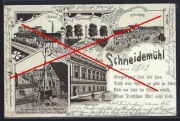 PIŁA Schneidemuhl Dworzec rynek gimnazjum katastrofa 1902