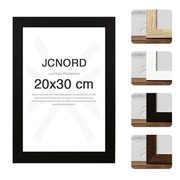 JCNORD Czarna ramka na zdjęcia z drewna MDF 20 x 30 cm